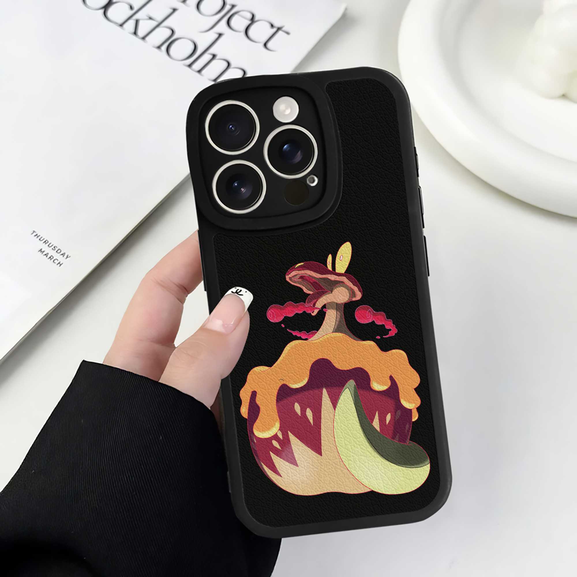（画像用） ポケットモンスター Pokémon 【iPhone 16シリーズ対応】シリコンスマホケース（レザー調） 材質：シリコン